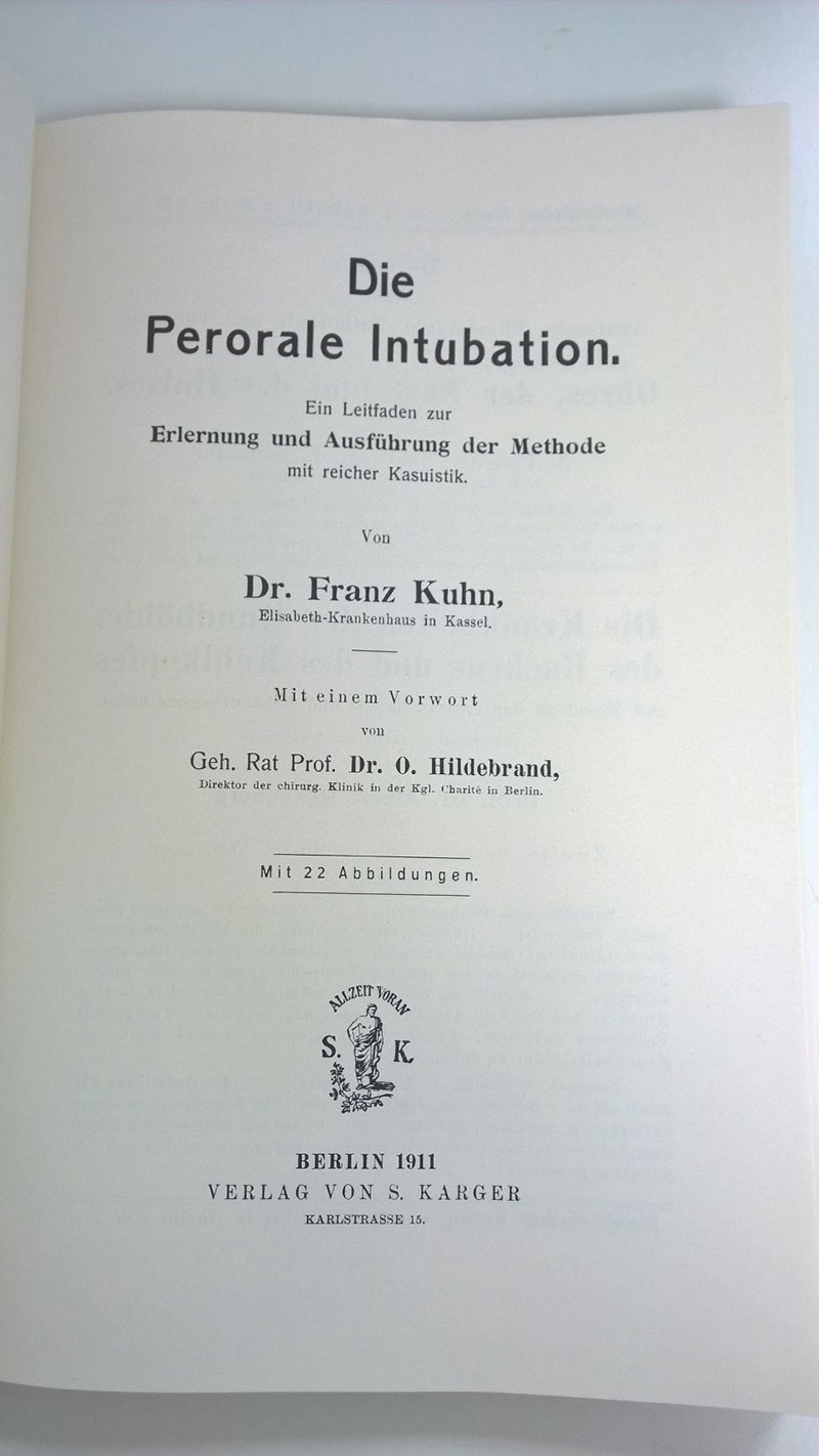 K Kuhn die perorale intubation